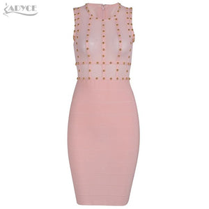 Sleeveless O Neck Beading Mini Dresses
