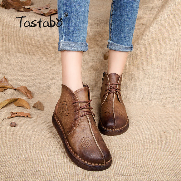 Retro Handmade Ankle Boots