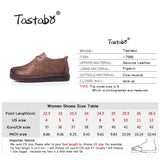 Tastabo Genuine Leather Flat Flats Hand-Sewing Shoes