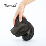 Handmade For Women Genuine Leather Ankle Vintage Mom Round Toes Martin Boots