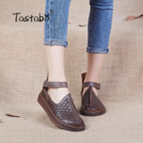 Handmade Shoe Genuine Leather Flats Women Shoes