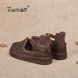 Handmade Shoe Genuine Leather Flats Women Shoes