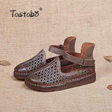 Handmade Shoe Genuine Leather Flats Women Shoes