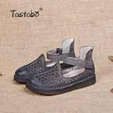 Handmade Shoe Genuine Leather Flats Women Shoes