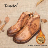 Retro Handmade Ankle Boots