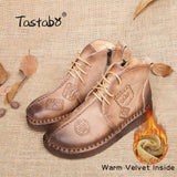 Retro Handmade Ankle Boots