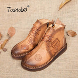 Retro Handmade Ankle Boots