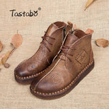 Retro Handmade Ankle Boots