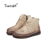 Retro Handmade Ankle Boots