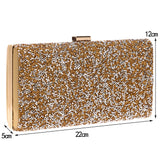 SEKUSA Women Diamond Rhinestone Clutch Crystal Chain Shoulder Small Purse Wedding Purse Party Evening Bags