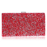 SEKUSA Women Diamond Rhinestone Clutch Crystal Chain Shoulder Small Purse Wedding Purse Party Evening Bags