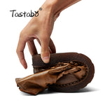 Retro Handmade Ankle Flat Boots