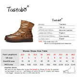 Retro Handmade Ankle Flat Boots