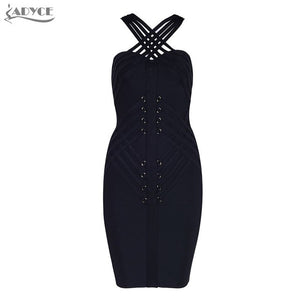Sleeveless Hollow Out Halter Dress