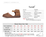 Ballet Summer Cut Out Women Genuine Leather Shoes