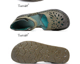 Ballet Summer Cut Out Women Genuine Leather Shoes