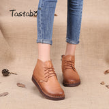 Tastabo Hakiki Leather Foot Womens Drawings High Quality Fashion Women's