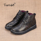 Tastabo Hakiki Leather Foot Womens Drawings High Quality Fashion Women's