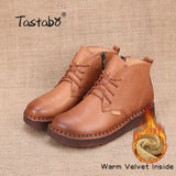 Tastabo Hakiki Leather Foot Womens Drawings High Quality Fashion Women's