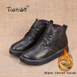 Tastabo Hakiki Leather Foot Womens Drawings High Quality Fashion Women's