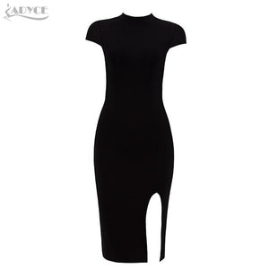 Black O Neck Back Lace Up Mini Dress