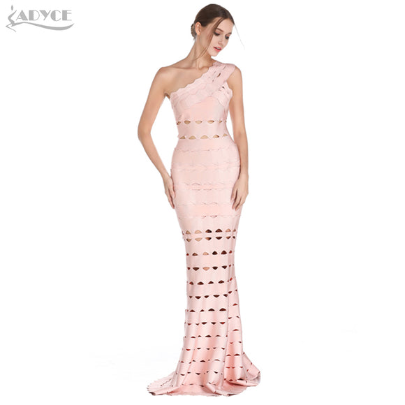 Hollow Out Maxi Sexy Black One Shoulder Long Dress