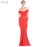 Sexy Skyblue Off the Shoulder Clubwear Long Maxi Women Dress