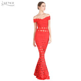 Sexy Skyblue Off the Shoulder Clubwear Long Maxi Women Dress