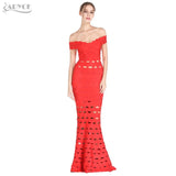 Sexy Skyblue Off the Shoulder Clubwear Long Maxi Women Dress