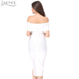 Off -Shoulder Knee-Length Dress