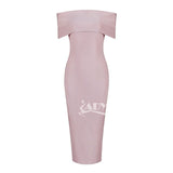 Off -Shoulder Knee-Length Dress