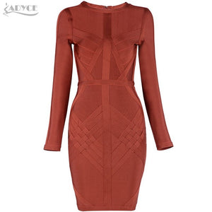 O Neck Long Sleeve Sexy Women Dress