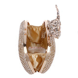 SEKUSA Flower Crystal Evening Bag