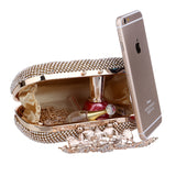 SEKUSA Flower Crystal Evening Bag