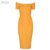 Sexy Off The Shoulder Short Sleeve Zipper Front Both Side Dress