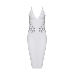 Spaghetti Strap Vestidos Sequined Dress