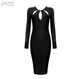 O Neck Long Sleeve Dress