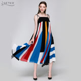Sexy Candy Color Casual Chiffon Midi Dress