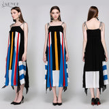 Sexy Candy Color Casual Chiffon Midi Dress