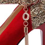 Pumps Platform Super High Heeled Bride Party Wedding Footwear Shoes