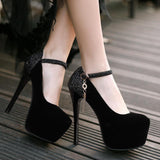 Pumps Platform Super High Heeled Bride Party Wedding Footwear Shoes