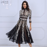 Long Sleeve Turtleneck Lace Dress