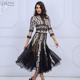 Long Sleeve Turtleneck Lace Dress