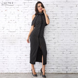 Turtleneck Sexy Back Splitting Dress