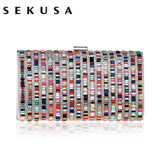 SEKUSA Acrylic Candy Color  Lady Party Wedding Evening Bag