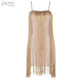 Mini  Sexy Fringe Tassel Embellished Women Dress
