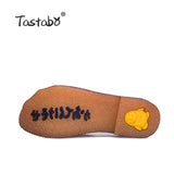 Tastabo Genuine Leather Flat Shoes Real Leather Handmade Shoes