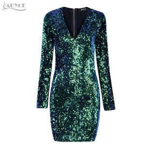 Sequins Embellished Runway Dress
