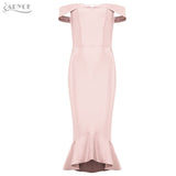 Bandage Slash Neck Dress