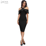 Ruffles Patchwork Off the Shoulder Dress